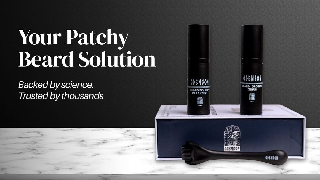 Odenson Beard Growth Kit for patchy beard solution