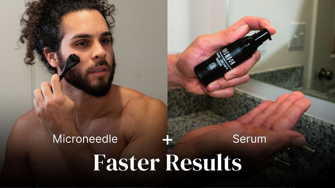 Beard Growth Serum and Beard Roller combo