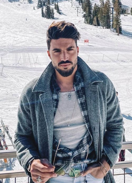 A distinguished Van Dyke beard with clean separation between mustache and goatee